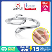 Nhẫn Nữ, Nhẫn Bạc Nữ Nhẫn Rắn Nữ Thiết Kế Dạng Hở Điều Chỉnh Được Size