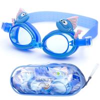 Straight for children swimming glasses hd transparent swimming goggles mirror goggles and lovely cartoon children -yj230525