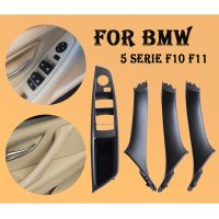 (SHUN FA)สำหรับ BMW F10 F11 F18 5 Series 2010-2016 4/7Pcs ภายในหน้าต่างแผงประตู Trim Beige สีดำ ABS รถจัดแต่งทรงผม