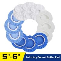 Polishing Bonnet Buffer Pad Microfiber Bonnet Car Polisher Pad Woollen Waxing Pad For Car Paint Care 5-6 Inch For Orbital Sander