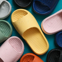 New 2022 EVA Platform Bathing Slippers Women Home Non Slip Thick Soft Sole Summer Beach Slides Sandals Men Bathroom Flip Flops