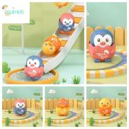 XSUIMI Inertia Press and Go Car Toy Cartoon Penguin Duck Toy Car Cute No