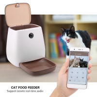 100-240V Automatic Pet Feeder Smart Remote App with Camera For Dog Cat (ปลั๊ก EU)