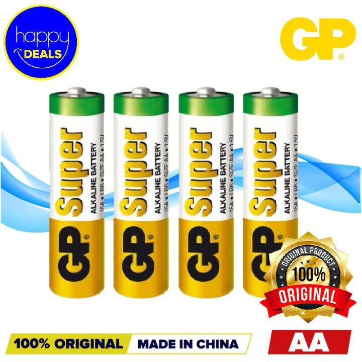 GP Super Alkaline AA Battery Pack of 4 Lazada PH