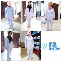 ❤️ READYSTOCK Baju Uniform Jururawat Sister PPK EPAULET by Happi Uniform Nurse Lengan panjang &amp; pendek