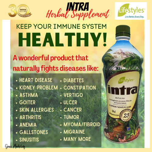LEGIT DISTRIBUTOR Intra Herbal Supplement 950 ML Intra Lifestyles
