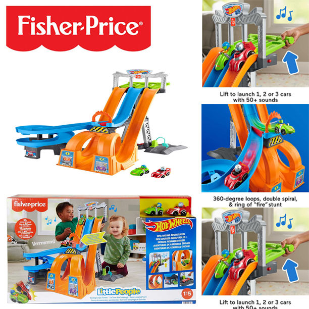 ชุดของเล่นเด็กวัยหัดเดิน-fisher-price-hot-wheels-racing-loops-tower-race-track-ราคา-2-990-บาท