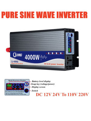 3000W 4000W 5000W อินเวอร์เตอร์เพียวไซน์เวฟอินเวอร์เตอร์ DC 12V 24V 48V 60V เป็น AC 220V ตัวแปลงสีแรงดันไฟฟ้าอินเวอร์เตอร์รถโซลาร์