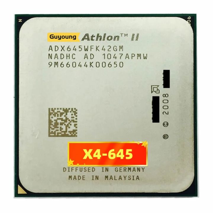 athlon-ii-x4-645-x4-645-x645-quad-core-cpu-3-1กรัม-am3ซ็อกเก็ต-adx645wfk42gm