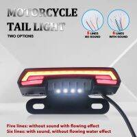 Uchoose Waterproof Motorcycle Scooter License Plate Lights Tail Rear Brake Stop Double Flash Warning Turn Signal Lamps Dynamic