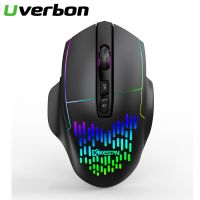 Three-mode 2.4G Bluetooth Wireless Gaming Mouse For PC Laptop 1600DPI Optical Computer Mouse RGB Wireless Mice USB Mouse Basic Mice