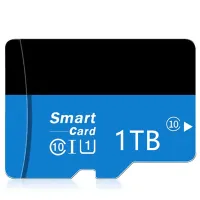 การ์ดหน่วยความจำ SD รุ่นไมโครความเร็วสูงการ์ด SD 1TB แฟลชการ์ด SD/TF 1TB คลาส10การ์ดความจำสำหรับตรวจตราโทรศัพท์กล้องโลโก้ฟรี