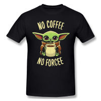 【HOT】 No Coffee No Force T-Shirt Men Top Quality 100% Cotton Short Summer Sleeve Totoro Anime Manga Miyazaki Casual Loose