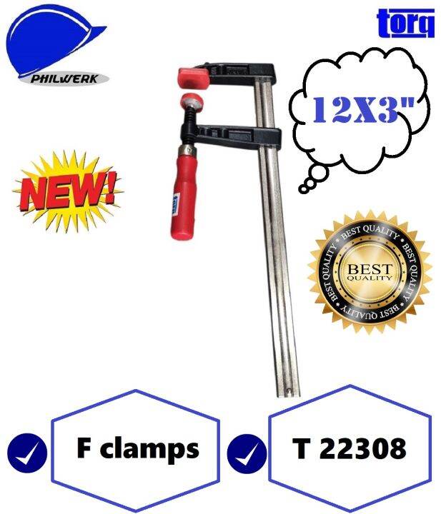 Torq F Clamp Malleable Cast Iron TY 12x3inches(T 22308)1pair Lazada PH