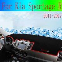 แผ่นแผงหน้าปัดรถยนต์สำหรับ Kia Sportage R แผ่นป้องกันแผ่นไฟสำหรับสเก็ตภาพอุปกรณ์ตกแต่งพรม2011-2017