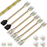 (SQIU)PAUTIX 10คอนเน็คเตอร์ทองเหลืองสำหรับ CCT Tunable ไฟแถบ LED COB 3เข็มพิน Solderless ชุดอุปกรณ์เชื่อมต่อเทอร์มินัลปลายคู่