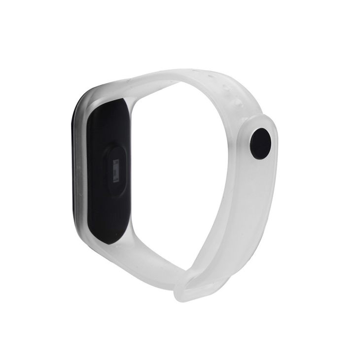 สร้อยข้อมือนาฬิกาซิลิโคนยางสายรัดข้อมือสายรัดข้อมือสำรองสำหรับ-xiaomi-mi-band-3