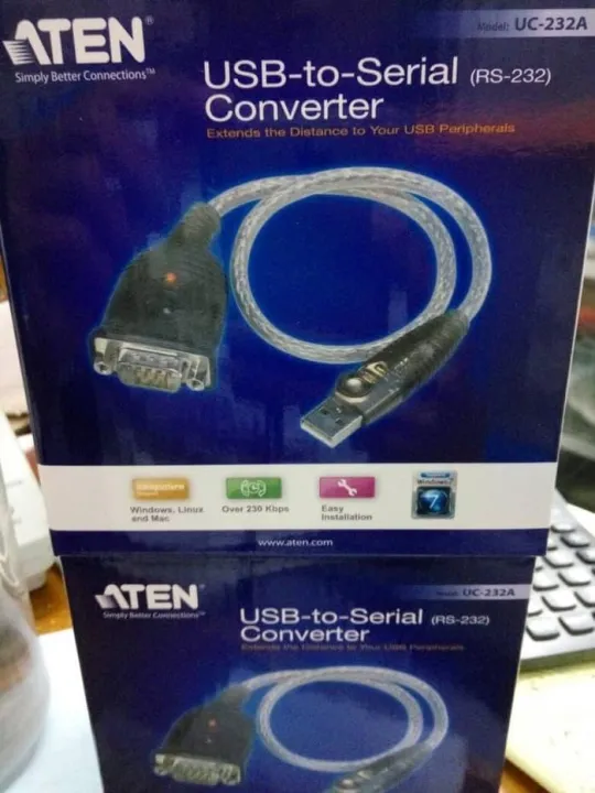 Aten Usb To Serial Rs 232 Converter Lazada Indonesia