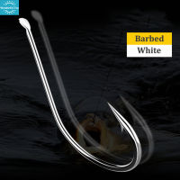 WT【ready Stock】50Pcs High-Carbon Steel Hook 1 #-10 # Barbed Long-Handled Fish Hook For Carp Fishing Tackle1【cod】