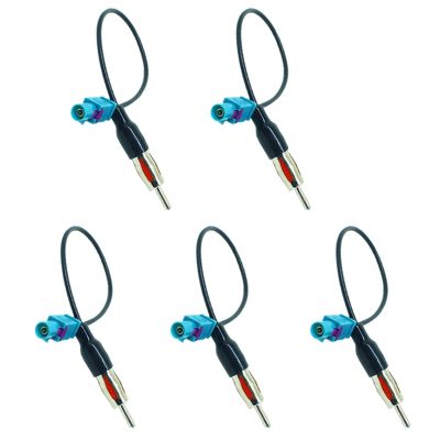 5X Universal Fakra to DIN Car Stereo Radio Aerial Adaptor Mast Antenna Adapter