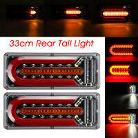 NLpearl ไฟเลี้ยวหลังการไหล24V 2ชิ้น,ไฟเบรคสัญญาณเลี้ยวสำหรับรถบรรทุกเทรลเลอร์