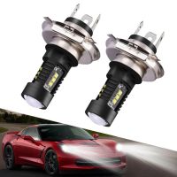 2Pcs H4 9003 60W 6000K Car Vehicle LED Headlight High Low Beam Fog Lamp Bulb Automotive Exterior Decorative Lights Fog Light