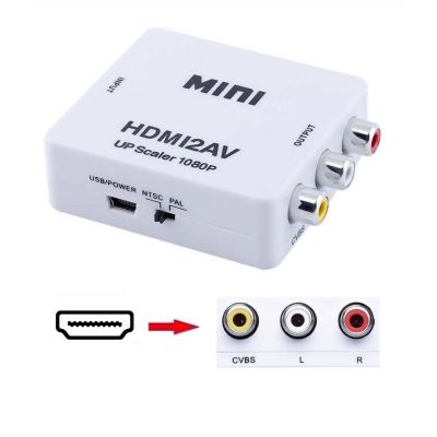 Mini Composite HDMI2AV 1080P HDMI to RCA Audio Video AV CVBS Adapter Converter For HDTV HDMI to AV