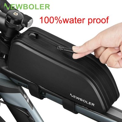 【hot】∏✥✹  NEWBOLER Rainproof Cycling Top Front Tube Frame Large Capacity MTB Road Pannier Accessories