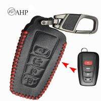 Fansuq Car Key Case With Keychain Remote Control Protective Cover For 2018 Camry Rav4 Chr Prius Corolla