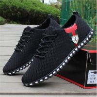 Homens Sapatos Casuais zapatillas mujer Chegada Nova Malha Respirável Sapatos Flats Homens Mocassins Deslizamento Em Homens Cond