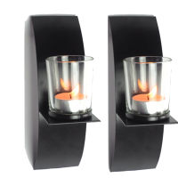 2pcsset Candle Holder Nordic Style Iron Art Modern Home Ornament In Glass Wedding Decorations Romantic Wall Sconce Craft