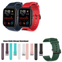 สายนาฬิกาซิลิโคนสายนาฬิกาสำหรับ Huami Amazfit GTS 4 GTS3 GTS 2e GTS2 mini 【BYUE】