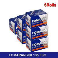 6ม้วนใหม่ Fomapan คลาสสิก200 135ย้ายภาพยนตร์คลาสสิกสีดำและสีขาว Subpackage ม้วน36การสัมผัสต่อม้วนกล้องฟิล์ม Kodak