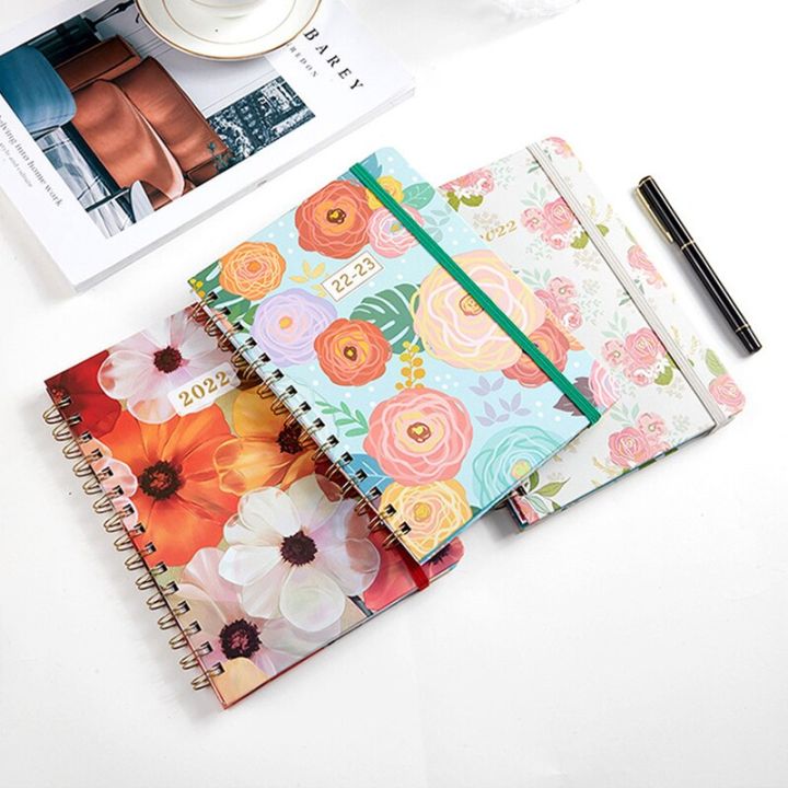 2022-a5-planner-calendar-undated-notebook-diary-weekly-agenda-goal-habit-schedules-organizer-stationery-for-office-school
