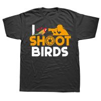 Bird Photographer Shoot Birdwatching Photography T Shirts Summer Graphic Cotton Streetwear Short Sleeve Birthday Gifts T-shirt