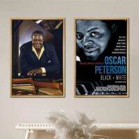 24x3ภาพวาดโปสเตอร์ Oscar Peterson 6ศิลปะบนผนังโปสเตอร์สีน้ำมันตกแต่งห้องเครื่องตกแต่งฝาผนังศิลปะตกแต่งห้องนอนครอบครัวสมัยใหม่