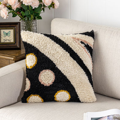 Fluffy Cushion cover Soft Pillow Cover 30x50cm45x45cm Black Abstract Eye For Home Decoration Living Room Bed Room Sofa Bed