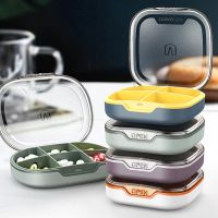 【YF】 Travel Pill Organizer Moisture Proof Pills Box for Pocket Purse Daily Case Portable Medicine Vitamin Holder Container