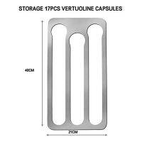 【YF】 Porta-cápsulas café para cápsulas Nespresso Vertuo Rack de armazenamento parede café Capacidade: 17 Preto