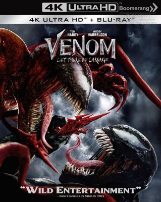 Venom: Let There Be Carnage /เวน่อม: ศึกอสูรแดงเดือด (4K+Blu-ray) (4K/BD มีเสียงไทย มีซับไทย) + Spinning Keychain (Boomerang) (หนังใหม่)