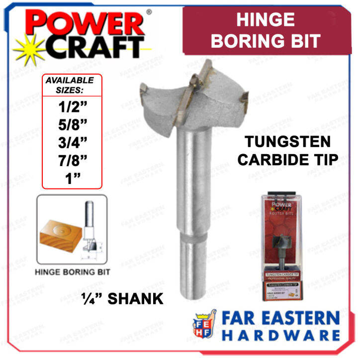 POWERCRAFT TCT Hinge Boring Forstner Router Drill Bit for Concealed