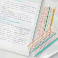 160 แผ่น Page Markers Sticky Index Tabs Highlighter Strips Memo Pad Note Tabs โปร่งใสหน้ายาวธงเครื่องเขียนน่ารัก-kxodc9393