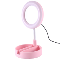 Fill Light for Mobile Professional Ring Lamp Ring for Phone Webcast Bracket with Vanity Mirror Phone Holder