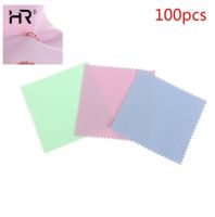 100pcs Polish Cleaning Polishing Cloth For Silver Gold Metals Wiping Cloth Keep Jewelry Shining Tools Jewelry Tools 8x8cm