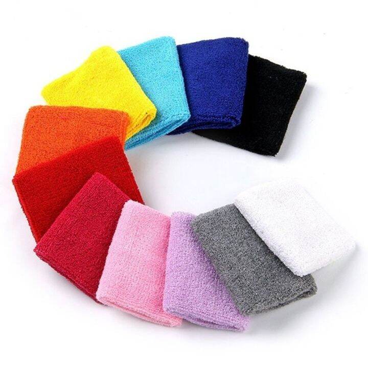 sr2n-1-2pcs-คุณภาพสูง-สีทึบ-วอลเลย์บอล-บาสเก็ตบอล-ยามห่อยาม-กีฬา-sweatband-สายรัดข้อมือผ้าฝ้าย-วงเทนนิสมือ-สายรัดข้อมือยิมเหงื่อ