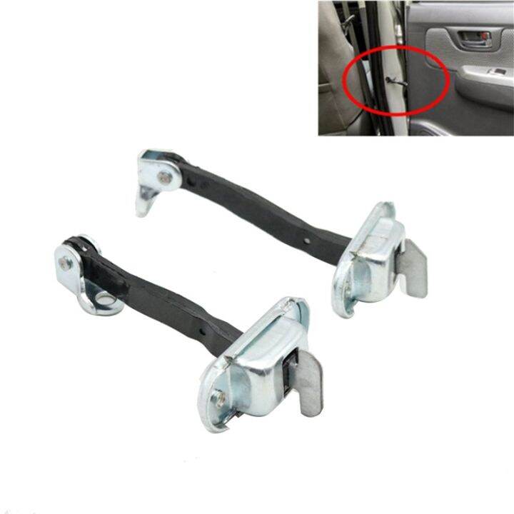 4pcs-car-door-stopper-check-strap-limiter-replacement-parts-silver-for-toyota-hilux-2004-2015-for-fortuner-2005-2015