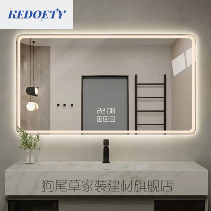 KEDOETY Smart Mirror Bathroom Mirror with Light Smart Mirror Touch ...