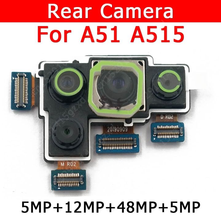 กล้องมองหลังด้านหลังของแท้สำหรับ Galaxy A51โมดูลกล้องหลัก A515ชิ้นส่วนอะไหล่ทดแทนโทรศัพท์มือถืออุปกรณ์เสริม