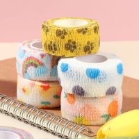 【LZ】 1 Roll Printed Sports Knee Protector 45m Medical Therapy Elastic Bandage Colorful Self Adhesive Wrap Tape for Finger Joint Pet