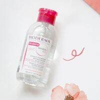 Bioderma หัวปั้มแบบใหม่ สีชมพู 500ML ทำความสะอาดผิวบริเวณใบหน้าและเปลือกตาและเครื่องสำอางได้อย่างสะอาดหมดจด